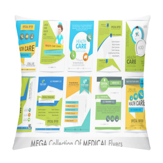 Personality  Big Set Of Medical Flyers. Pillow Covers
