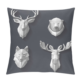 Personality  Forest Animals On The Wall Pillow Covers