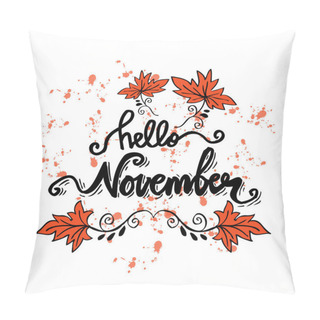 Personality  Hello November Card Pillow Covers
