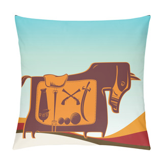 Personality  Ukrainian Ethnical Horse Pillow Covers