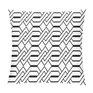 Personality  Design Seamless Monochrome Zigzag Pattern Pillow Covers