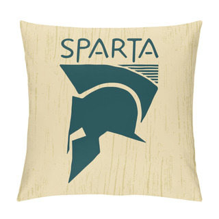 Personality  Spartan Helmet Logo Pillow Covers