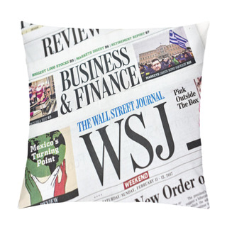 Personality  The Wall Street Journal Newspaper Pillow Covers