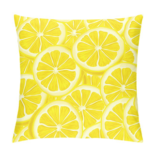 Personality  Sliced Lemon Seamless Background Pillow Covers