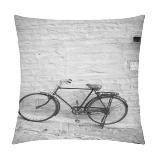 Personality  Blue Bike Pillow Covers
