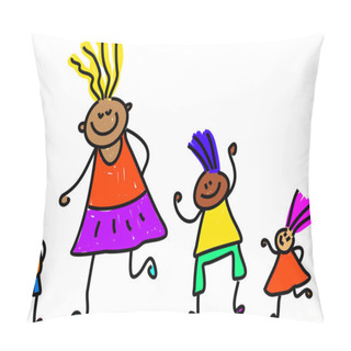 Personality  Diverse Kids Cartoon Pillow Covers