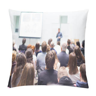 Personality  Audience In The Lecture Hall. Pillow Covers