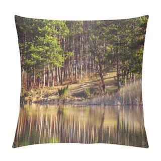 Personality  Mountain Lake, Tree Reflection Pillow Covers