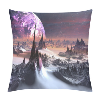 Personality  Alien World In Winter Pillow Covers