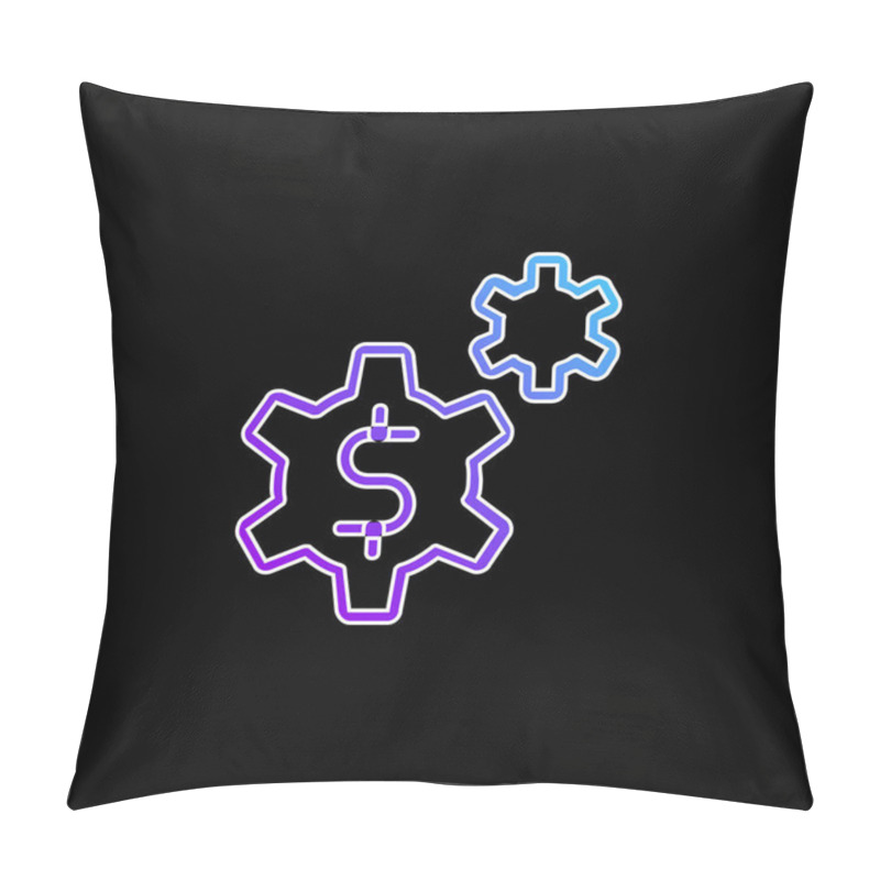 Personality  Application blue gradient vector icon pillow covers
