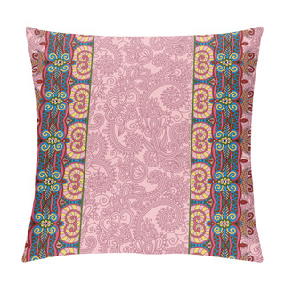 Personality  Ornamental Background With Flower Ribbon, Stripe Pattern Pillow Covers