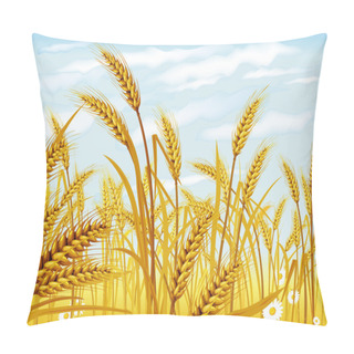 Personality  Wheat In The Field Pillow Covers