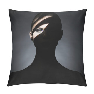 Personality  Surrealistic Young Lady With Shadow On Her Body Pillow Covers