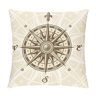 Personality  Vintage Compass Rose Pillow Covers