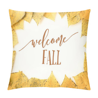 Personality  Frame Of Autumnal Leaves Pillow Covers