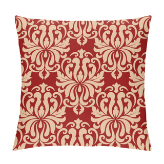 Personality  Ornate Arabesque Repeat Pattern On Red Pillow Covers