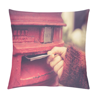 Personality  Woman Posting Letter Pillow Covers