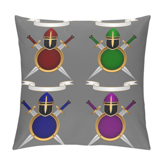 Personality  Armor Knight. Set Pillow Covers