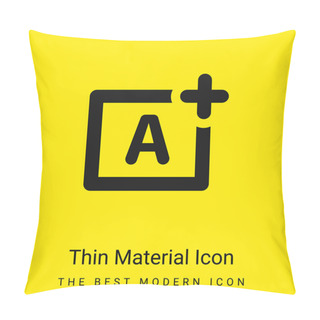 Personality  Aperture Priority Minimal Bright Yellow Material Icon Pillow Covers
