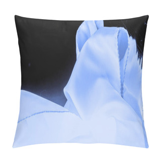 Personality  Background, Texture, Pattern, Blue Silk Fabric, Navy Blue, Sapphirine Azure, Homo Pillow Covers