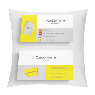 Personality  Modern Colored Business Card Template Pillow Covers