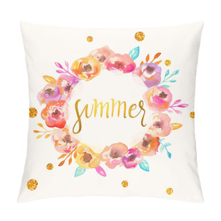 Personality  Summer Gold Lettering Pillow Covers
