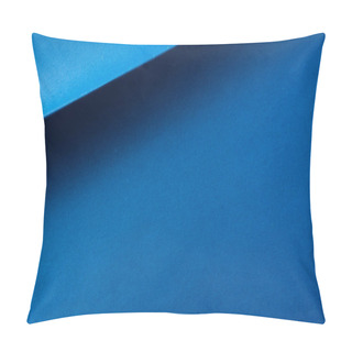 Personality  Design Concept - Deep Blue Folded Japanese Washi Paper For Mockup Pillow Covers