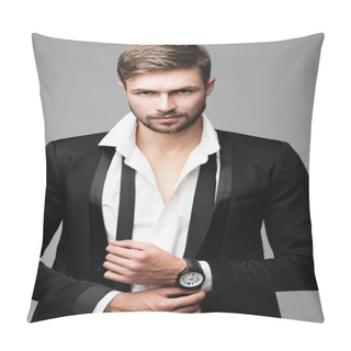 Personality  Fashion Man In Suit Pillow Covers