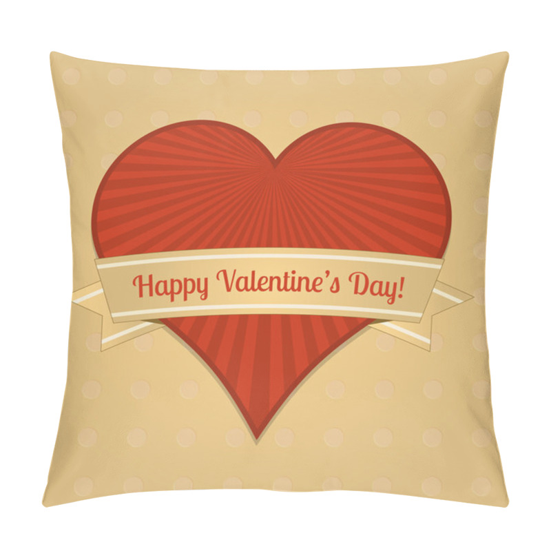 Personality  Vector card for Valentine's Day. pillow covers