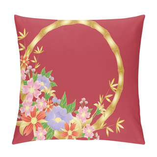 Personality  Chinese Flower Background Pillow Covers