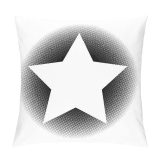 Personality  Star Shape Halftone Texture Pillow Covers