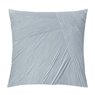 Personality  Wrapped White Plastic Foil Detail Pillow Covers