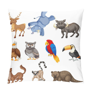 Personality  Set Of Wild Animal Pillow Covers