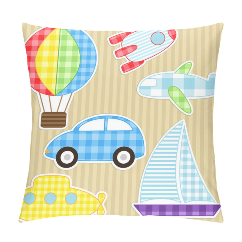 Personality  Transport stickers pillow covers