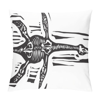 Personality  Plesiosaurus Fossil Pillow Covers