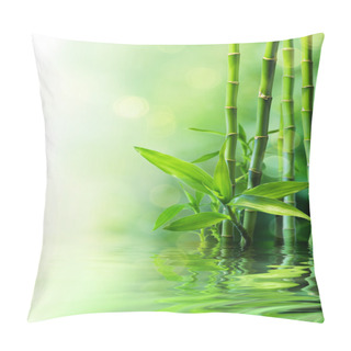 Personality  Bamboo Stalks On Water - Blurs Pillow Covers