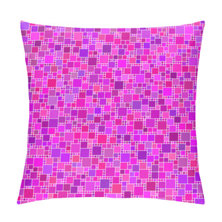 Personality  Magenta Square Mosaic Background Pillow Covers