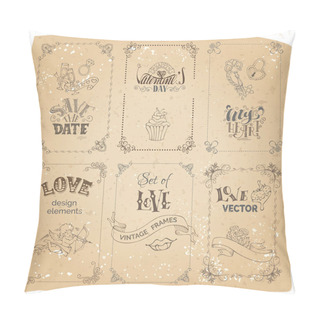Personality  Valentines Day Greeting Cards Set Pillow Covers