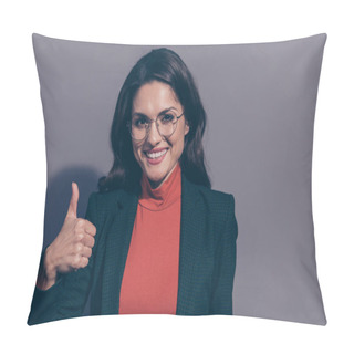 Personality Close-up Portrait Of Her She Nice Attractive Gorgeous Lovely Che Pillow Covers