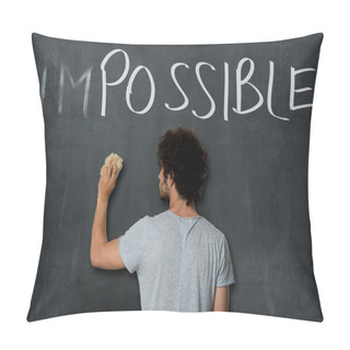 Personality  Young Man Erasing Impossible Pillow Covers