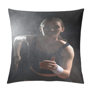Personality  Girl In Sport Pillow Covers