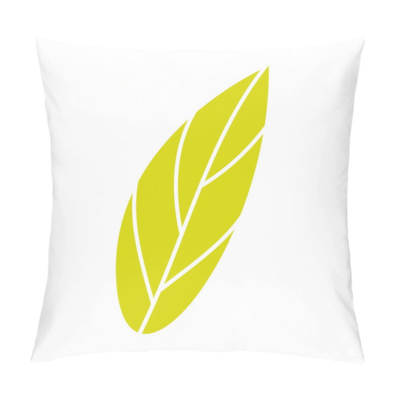 Personality  Simple Leaves, Leaf Graphic Yellow Color Pillow Covers