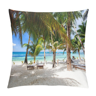 Personality  Idyllic Tropical Beach Pillow Covers