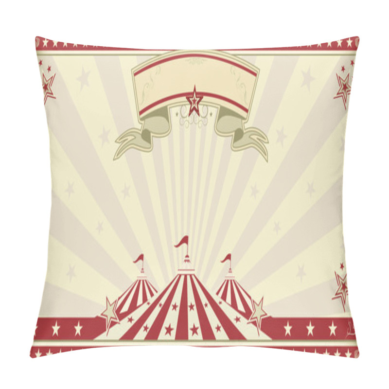 Personality  circus red invitation pillow covers