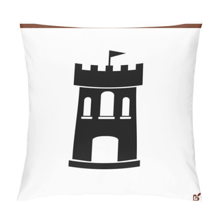 Personality  Castle Icon  Illustration  Pillow Covers