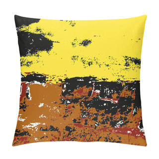 Personality  Grunge Background Yellow Black Brown Pillow Covers