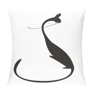 Personality  Cat Silhouette Pillow Covers