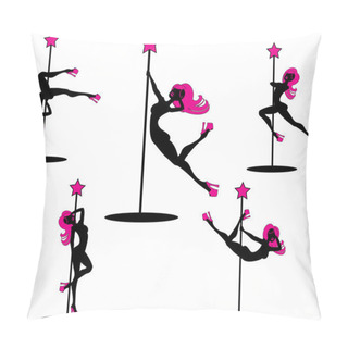 Personality  Glamourous Pole Dancers Pillow Covers
