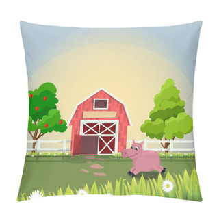 Personality  Happy And Cheerful Farm Animals Pillow Covers
