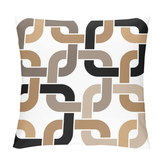 Personality  Brown Twisted Rings Seamless Pattern Pillow Covers